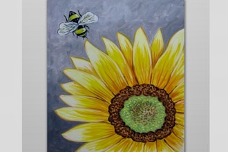 Paint Nite: Bee-utiful Sunflower
